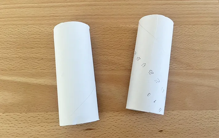 トイレットペーパーの芯の写真（撮影：grapeライフハック編集部）