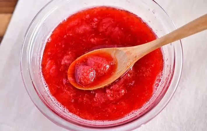 『時短イチゴジャム』の完成写真（撮影：小泉明代）