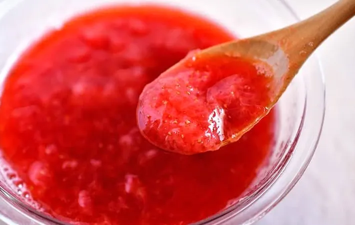 『時短イチゴジャム』の完成写真（撮影：小泉明代）