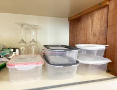 タッパー収納の写真（撮影：grapeライフハック編集部）