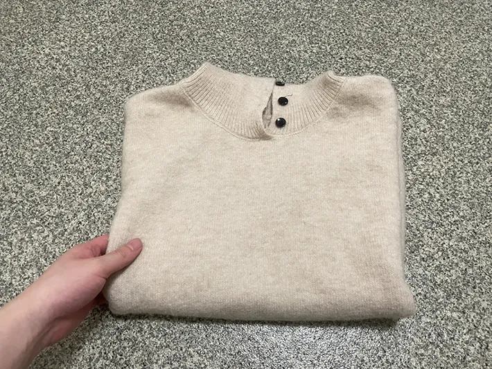 ニットの写真（撮影：grapeライフハック編集部）