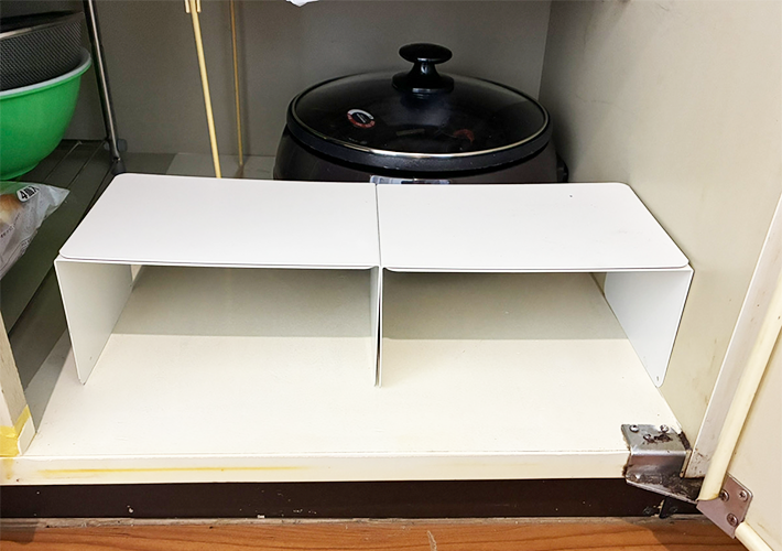 ブックエンドの活用写真（撮影：grapeライフハック編集部）