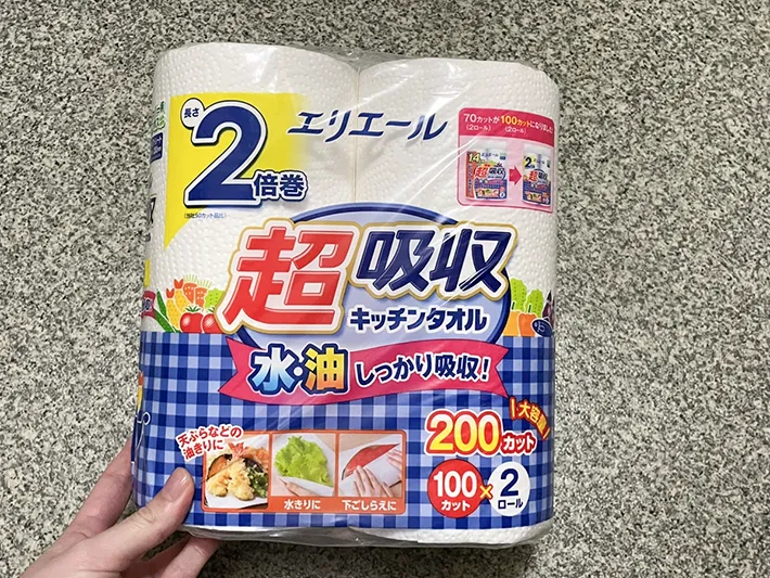 『エリエール 超吸収キッチンタオル』の写真（撮影：grapeライフハック編集部）