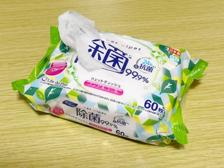 ウェットシートの画像（撮影：grapeライフハック編集部）