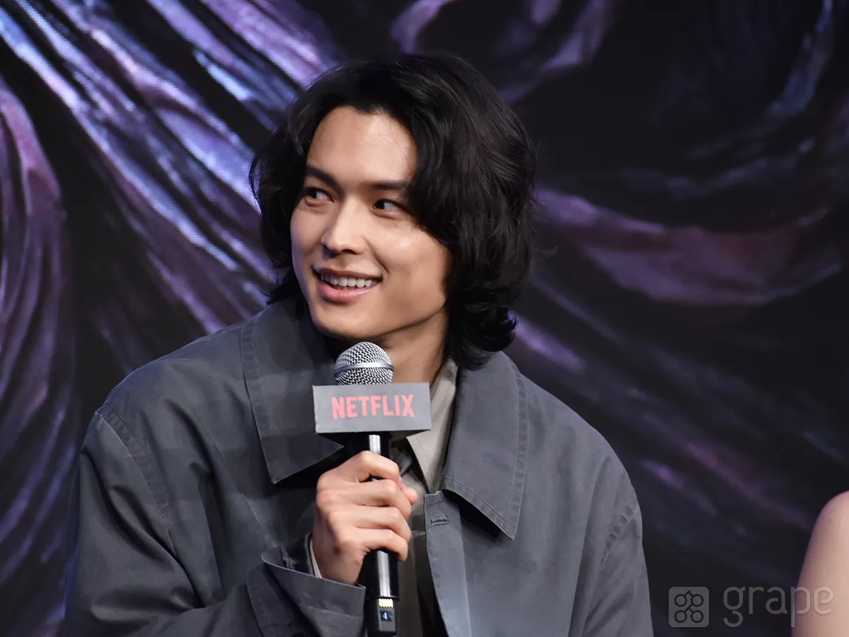 『九条の大罪』配信直前イベントに登壇した松村北斗さん（撮影：grape芸能編集部）