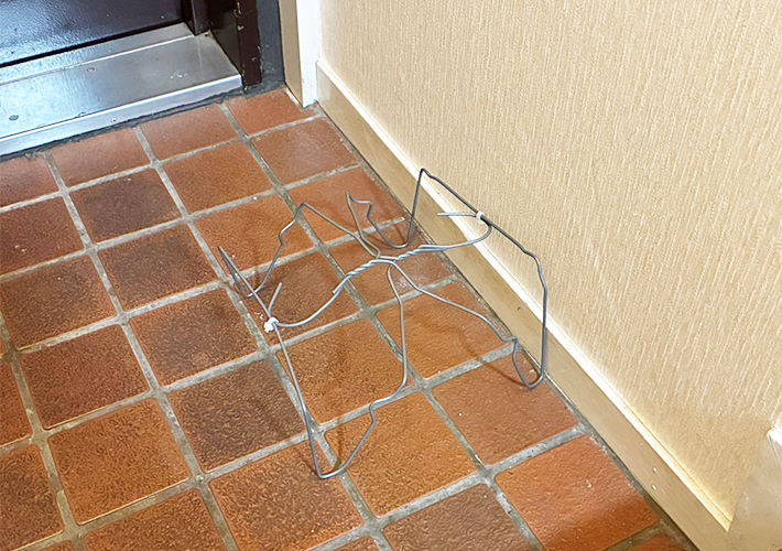 針金ハンガーの活用写真（撮影：grapeライフハック編集部）