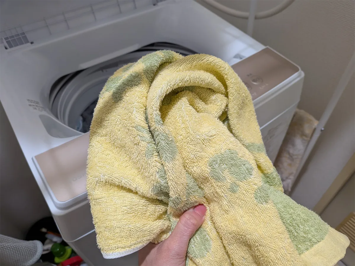 タオルの写真（撮影：grapeライフハック編集部）