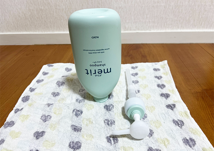 シャンプーボトルの写真（撮影：grapeライフハック編集部）