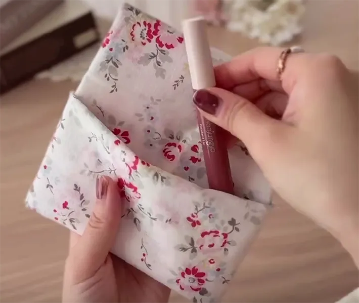 完成したポーチの画像