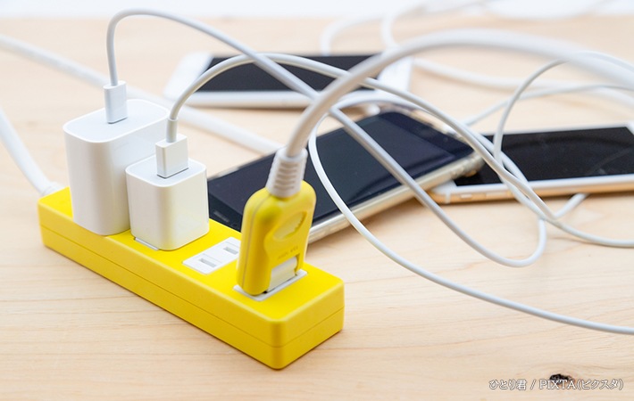 充電タップの画像