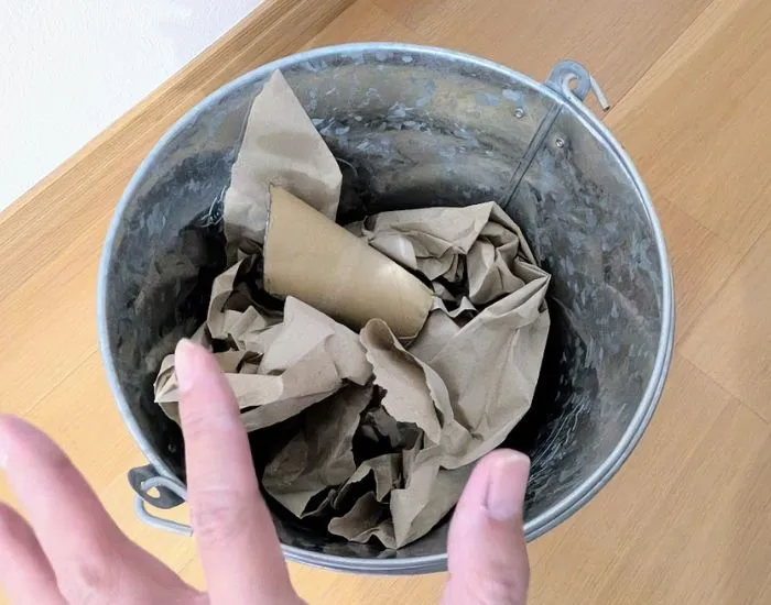 掃除後に捨てられる使い捨てノズル（撮影：grapeライフハック編集部）