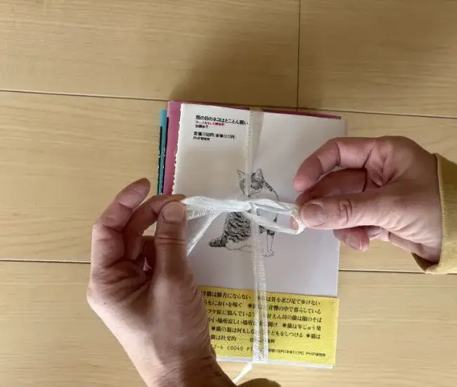 輪を通した様子（撮影：grapeライフハック編集部）