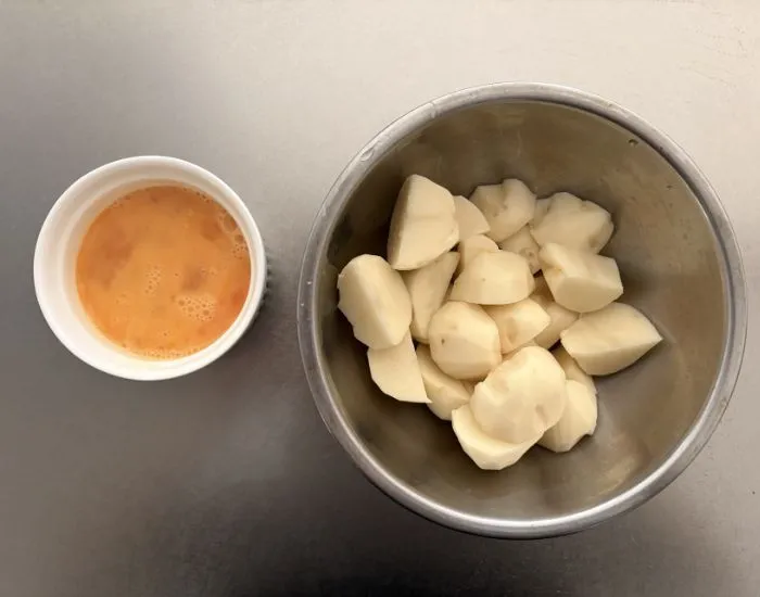 卵をほぐした様子