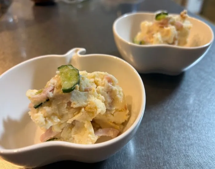 完成したポテトサラダ