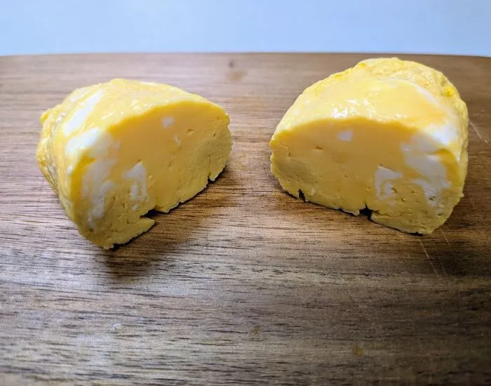 電子レンジで作った1人分の卵焼き（撮影：grapeフード編集部）