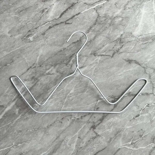 両端を上に曲げた針金ハンガー（撮影：grapeライフハック編集部）