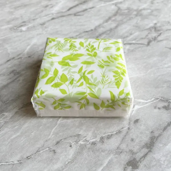 外袋をかぶせて保管している残り半分のティッシュ（撮影：grapeライフハック編集部）