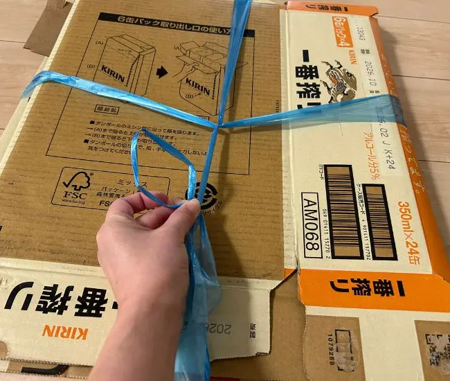 輪を作る様子（撮影：grapeライフハック編集部）