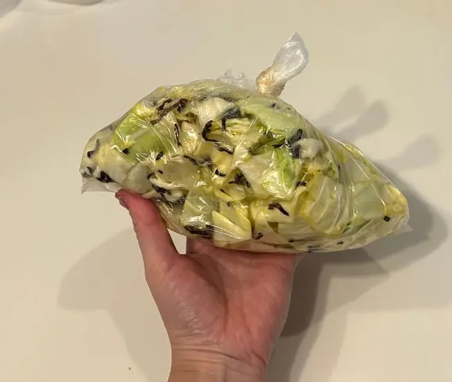 浅漬けを作っている様子（撮影：grapeフード編集部）