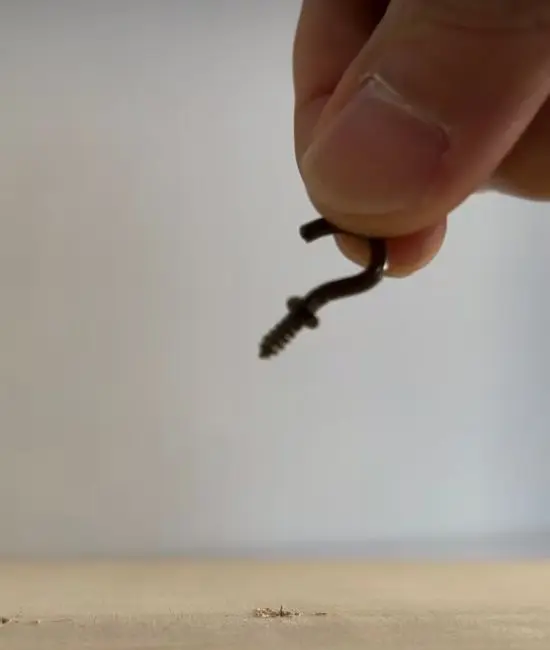 フックに使用している様子