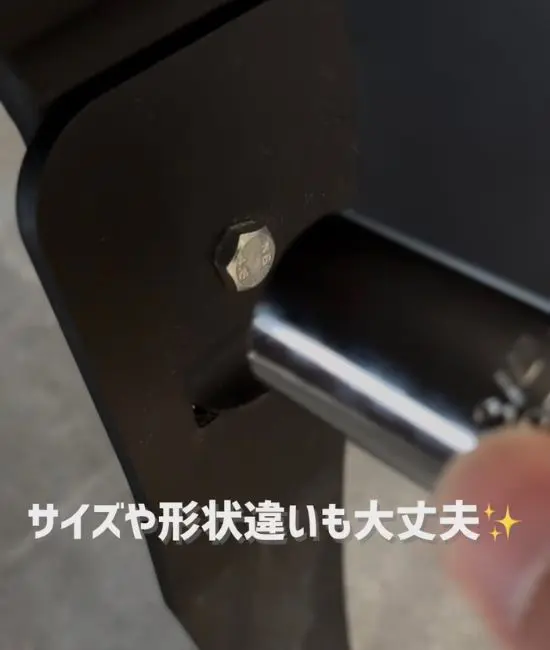 さまざまなサイズに対応している様子