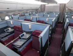 ビジネスクラスのシートの写真(画像提供:JAL)