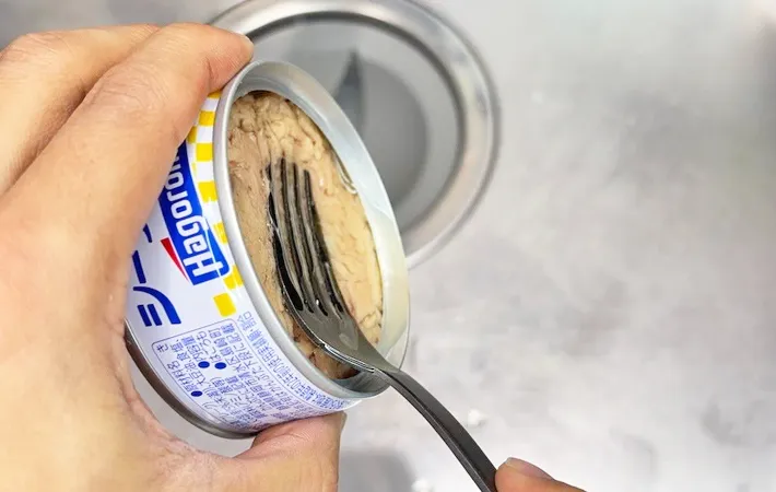 『明太ツナボナーラ』を作る写真（撮影：キジカク）