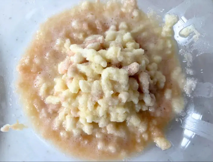 すりおろしたジャガイモの画像（撮影：エニママ）