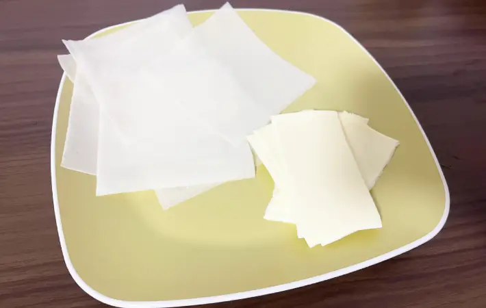 チーズと春巻きの皮の画像（撮影：エニママ）