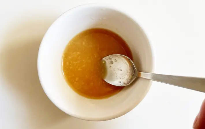 調味料を溶いた画像（撮影：エニママ）
