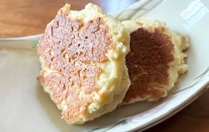 『ホケミ×豆腐で作るパン』の完成画像（撮影：エニママ）