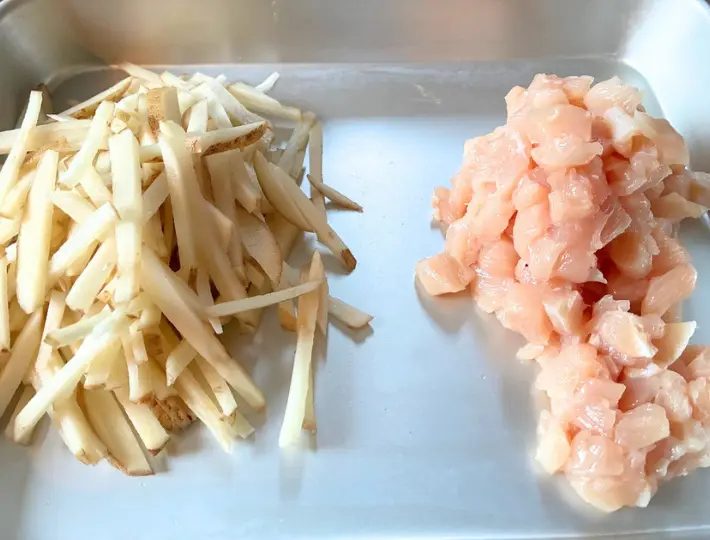 材料切った画像（撮影：エニママ）