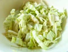 キャベツを切った後の場面(撮影:エニママ)