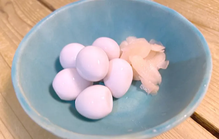 完成した味玉の画像（撮影：エニママ）