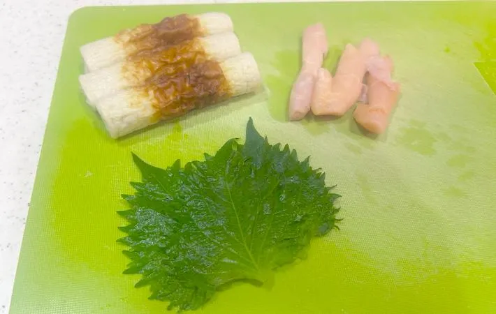 ちくわ・大葉・新生姜の画像（撮影：エニママ）