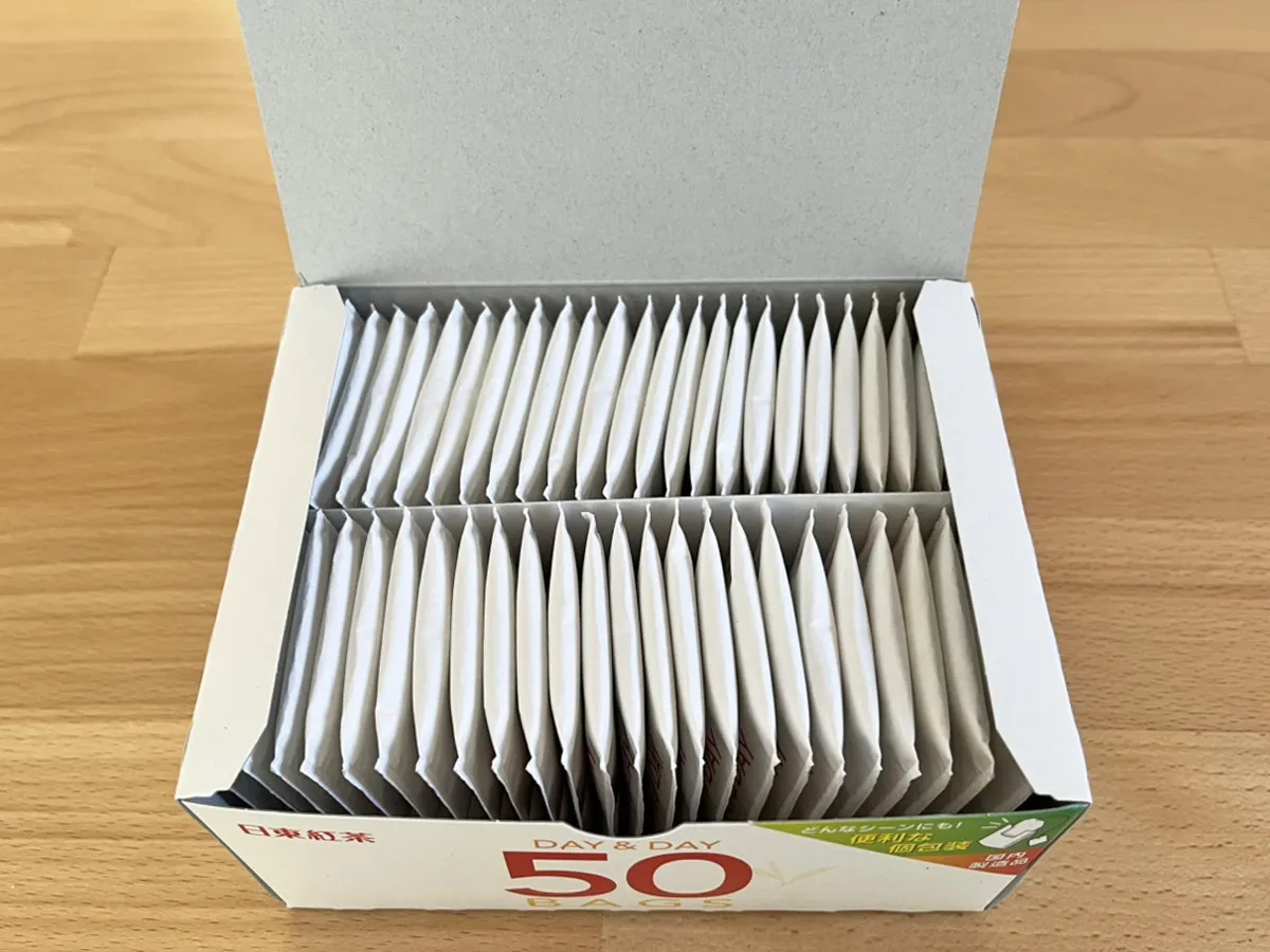 日東紅茶『DAY＆DAY ティーバッグ』の写真（撮影：grapeフード編集部）