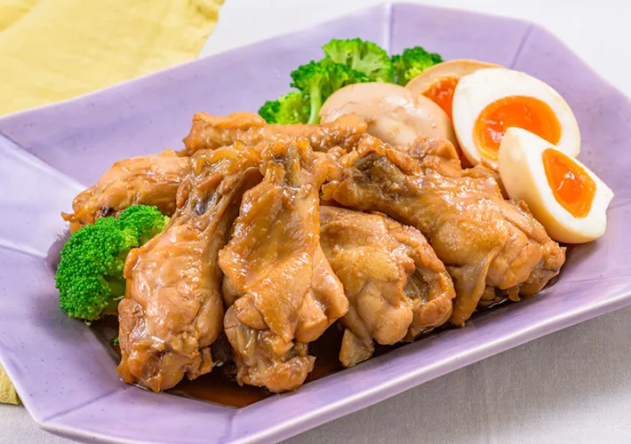 『「穀物酢」で作る鶏のさっぱり煮』の写真