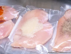 鶏肉に味をつけている写真