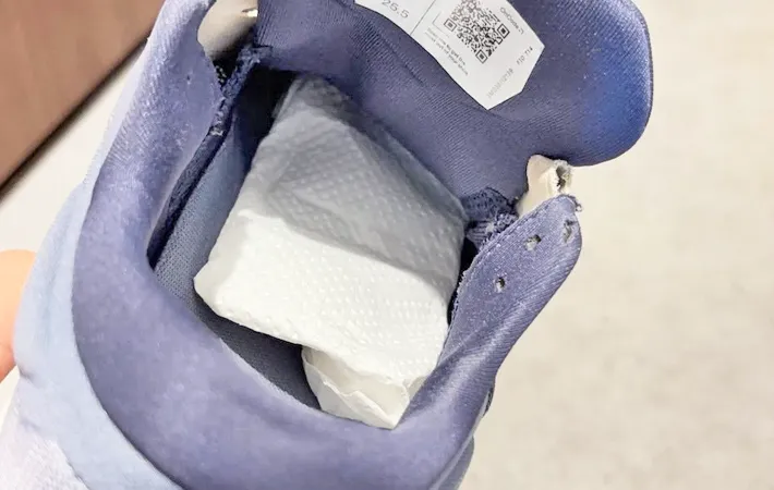 『カイロをスニーカーに入れた』写真（撮影：キジカク）