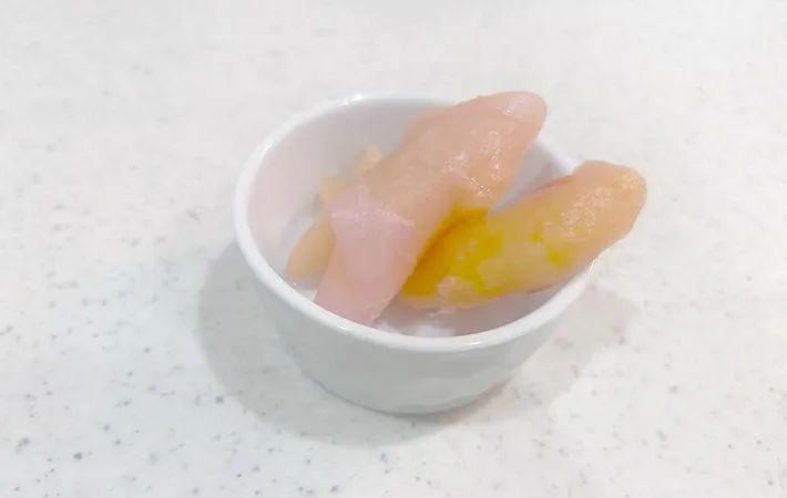 岩下の新生姜40グラム分の画像（撮影：エニママ）