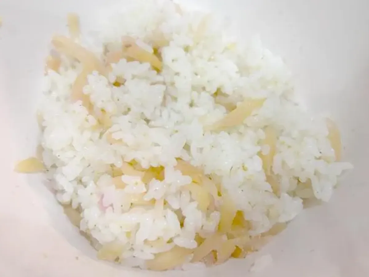 混ぜ合わせたご飯の画像（撮影：エニママ）