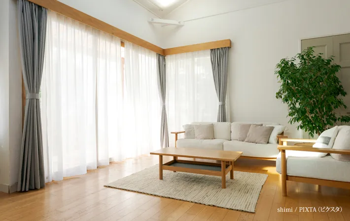 『明るいリビング』の写真