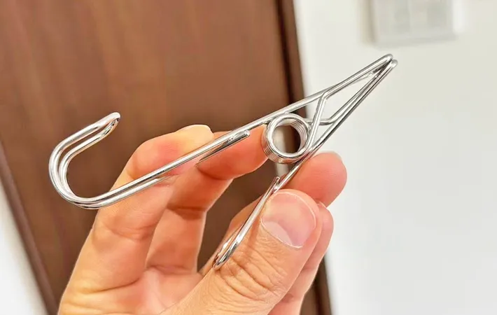 『ステンレスひっかけるワイヤークリップ』の写真（撮影：キジカク）