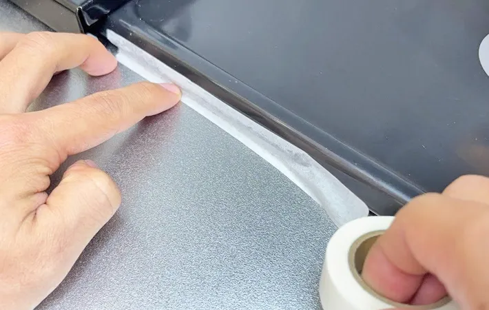 『無印良品 マスキングテープ』の使用写真（撮影：キジカク）