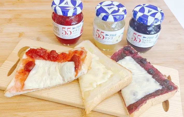 『ジャムチーズトースト』の完成写真（撮影：キジカク）