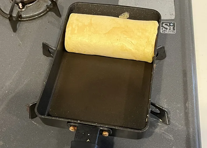 玉子焼き器で焼いたホットケーキの写真（撮影：grapeフード編集部）