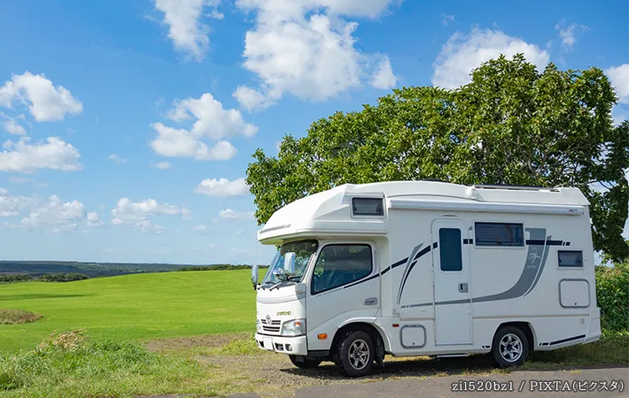 キャンピングカーの写真