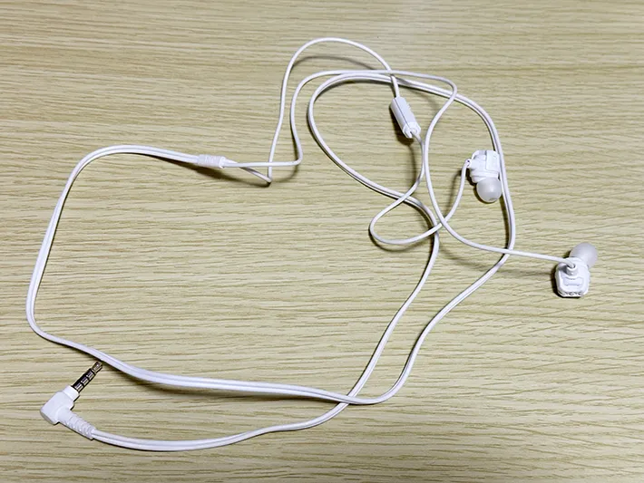 イヤホンの画像（撮影：grapeライフハック編集部）