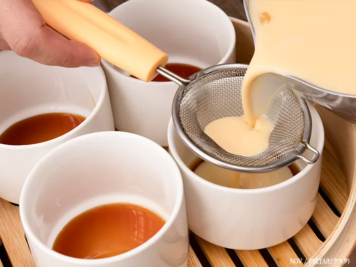 プリンを作るイメージ写真