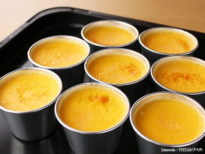 プリンを作るイメージ写真